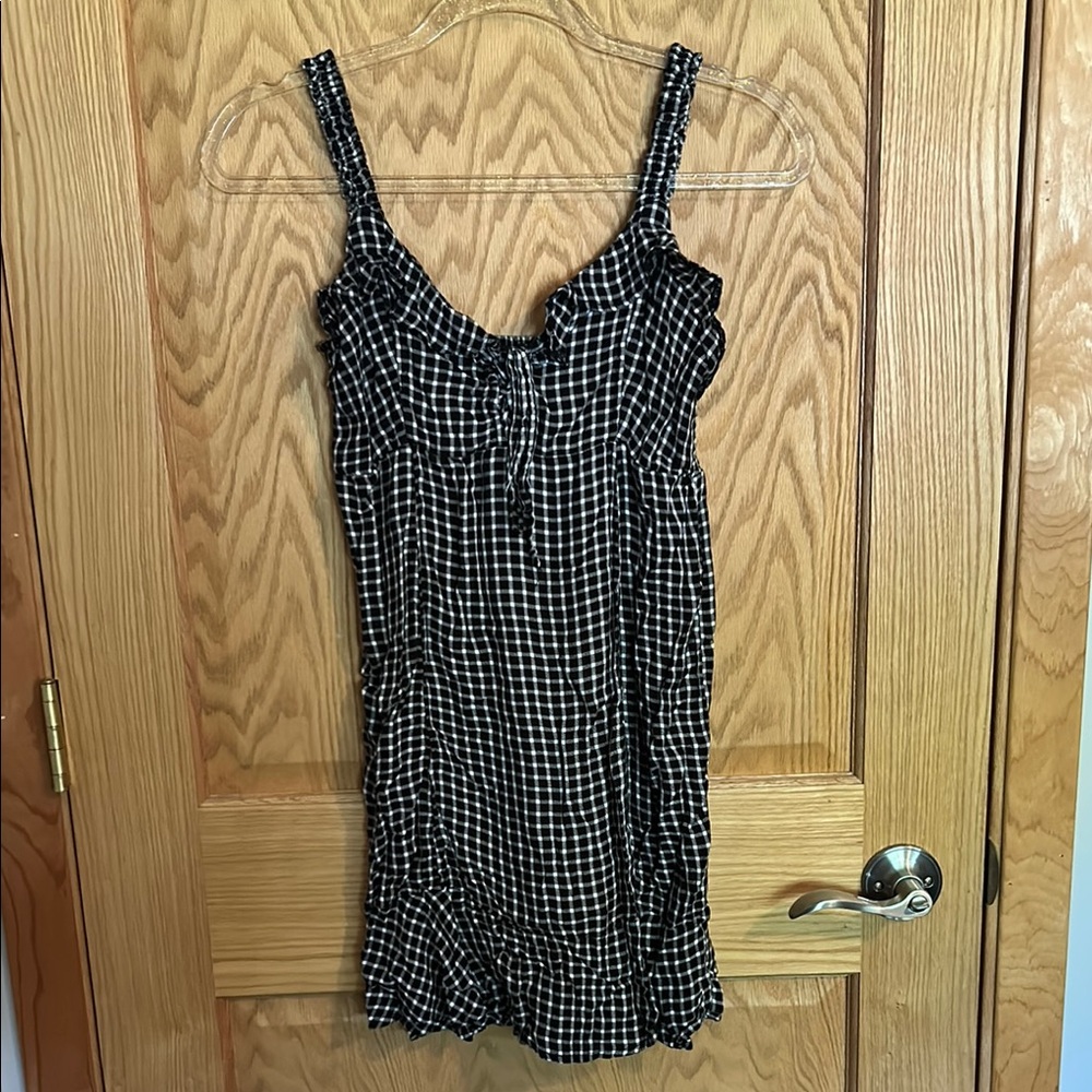 Black and White Checkered Dress